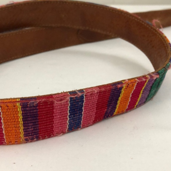 VINTAGE Sz M Artisan Handcrafted Multicolor Belt - Picture 11 of 14